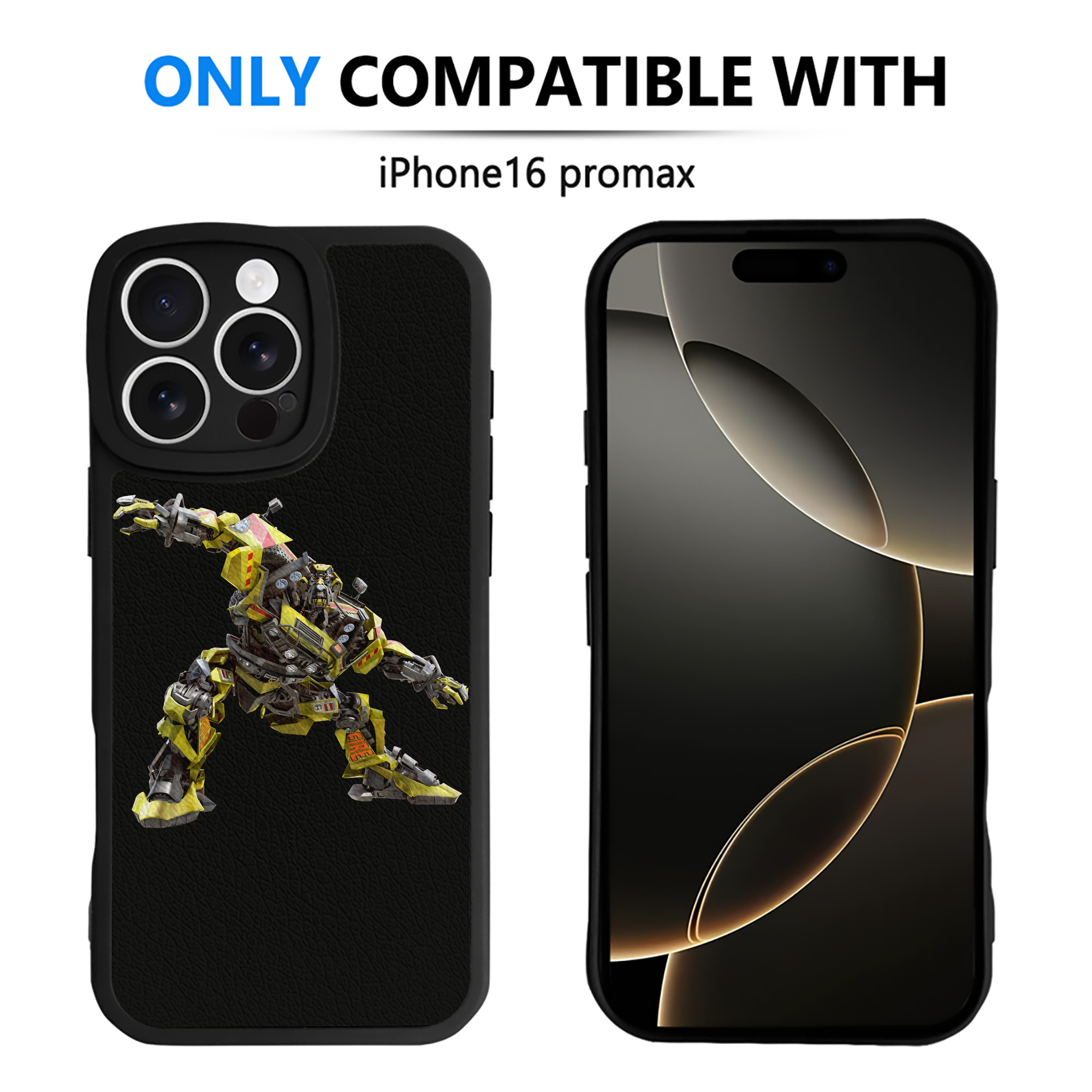 （画像用） Transformers トランスフォーマー 【iPhone 16シリーズ対応】シリコンスマホケース（レザー調） 材質：シリコン